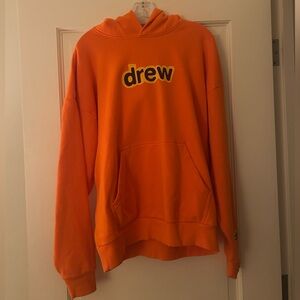 drew house orange hoodie